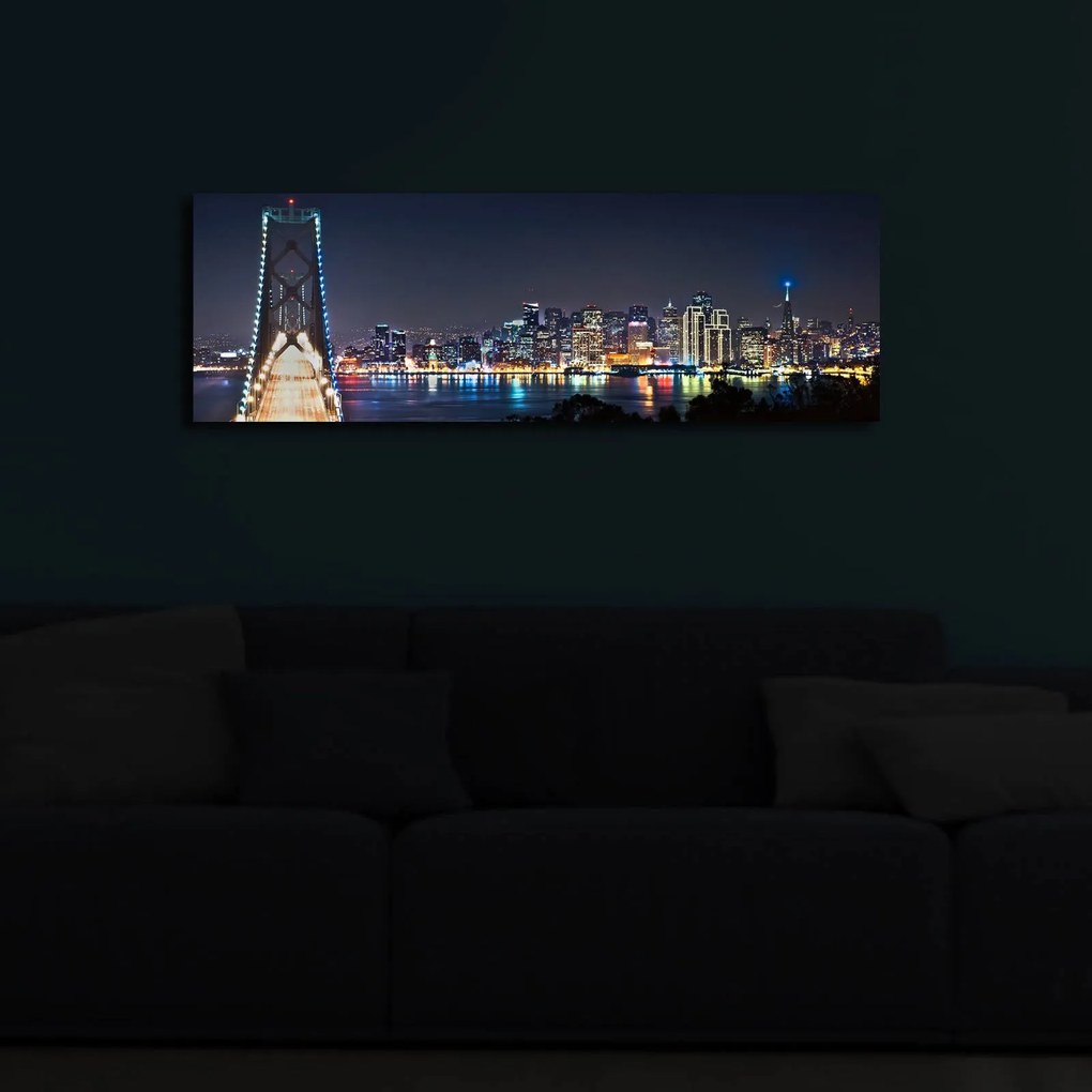 **** Pintura Decorativa em Tela com LED 3090IACT-37 – Multicolor – 30