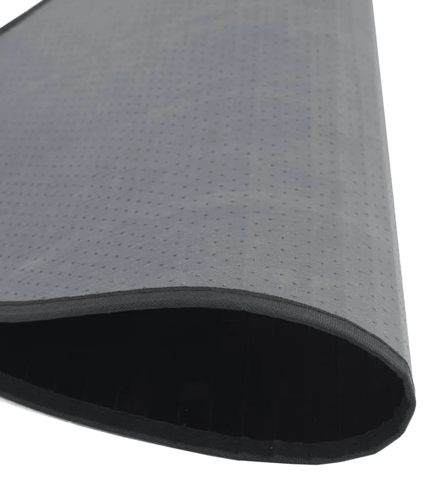 Tapete redondo 80 cm bambu preto