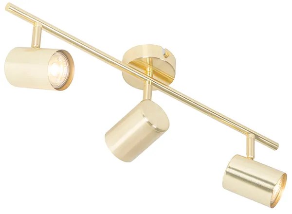 Candeeiro de teto moderno latão 3 luzes ajustáveis - Jeana