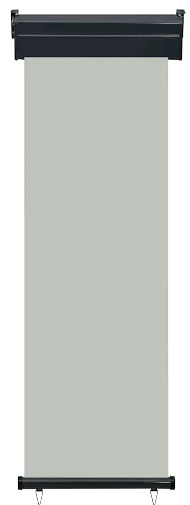 Toldo lateral para varanda 60x250 cm cinzento