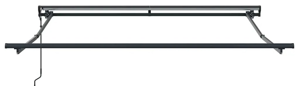 Toldo Retrátil Manual Azul Marinho 300x250 cm Tecido e Metal