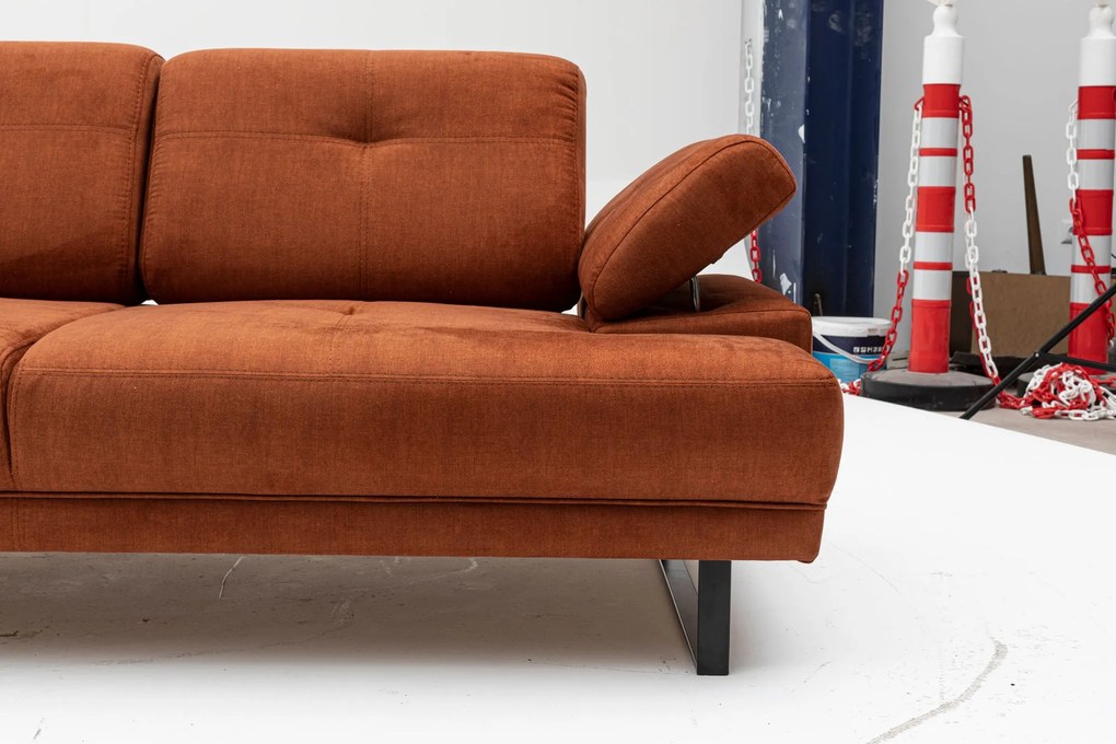Sofá-Cama de 2 Lugares Mustang – Laranja – 199x99x83 cm