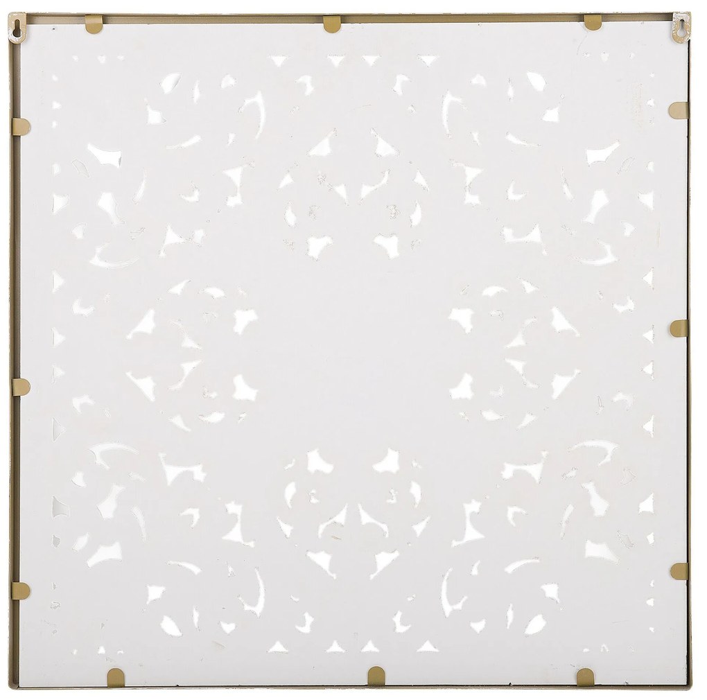 Decoração de parede em madeira clara com branco YONORA Beliani