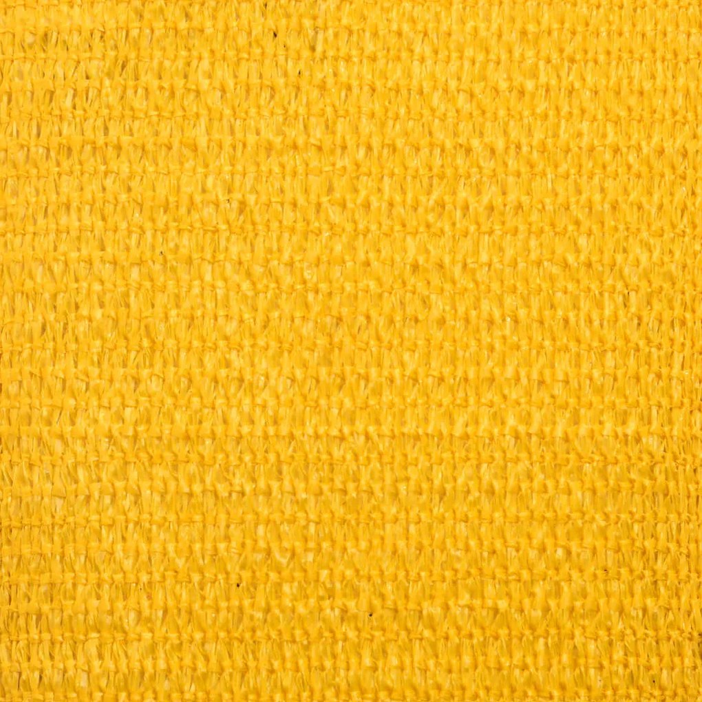 Para-sol estilo vela retangular 160 g/m² 3,5x5 m PEAD amarelo