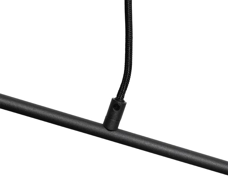 Candeeiro de suspensão moderno preto 80 cm 6 luzes - Sydney Moderno
