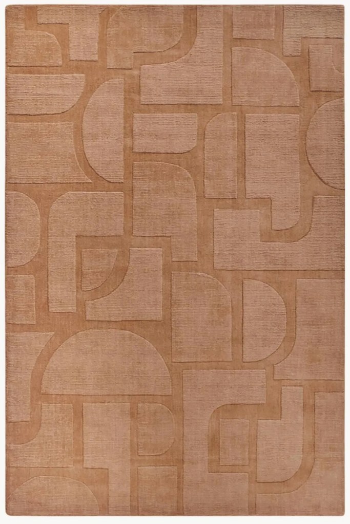 Tapete em lã com relevo Alexis