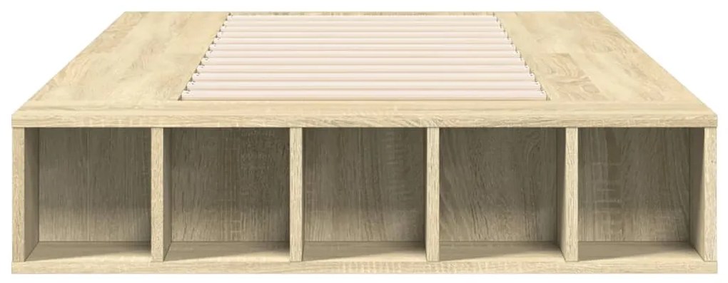 Estrutura cama 100x200 cm derivados de madeira carvalho sonoma