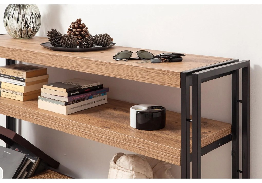 Aparador Cosmo – Pinho Atlântico/Preto – 140x80x35 cm