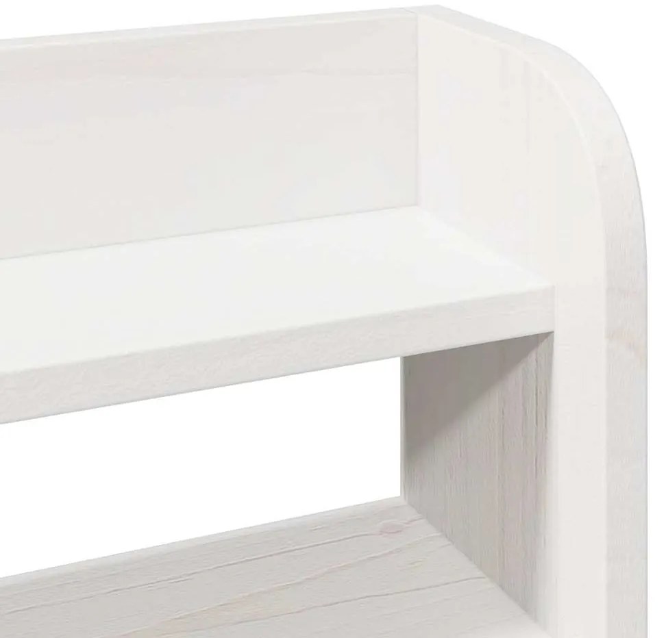 Cama sem colchão 120x200 cm madeira de pinho maciça branco