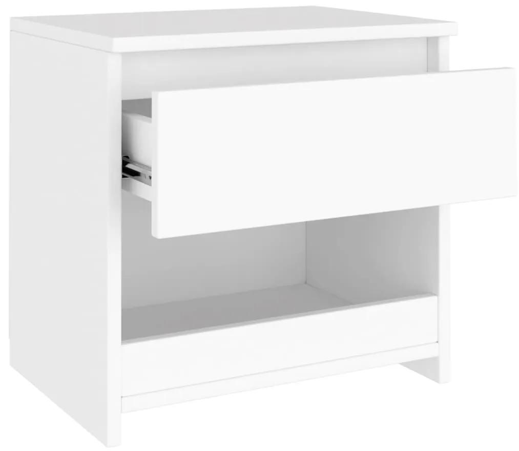 Mesa de cabeceira 40x30x39 cm contraplacado branco
