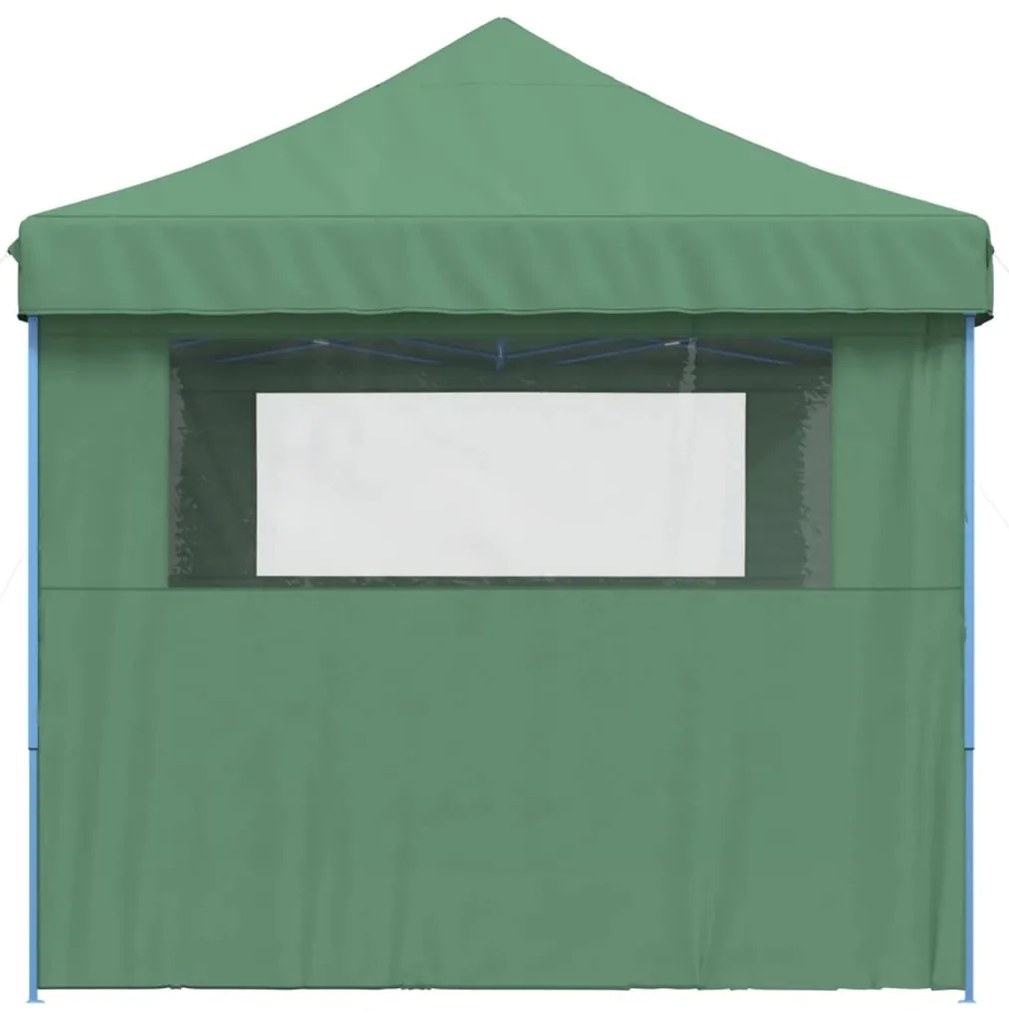 Tenda p/ festas pop-up dobrável com 3 paredes laterais verde