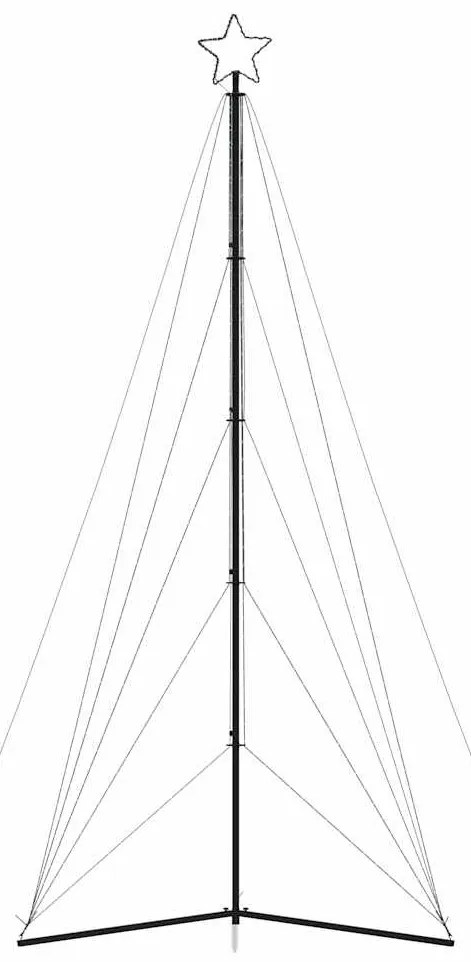 LED Árvore de Natal 615 LEDs Branco Quente 404,5 cm