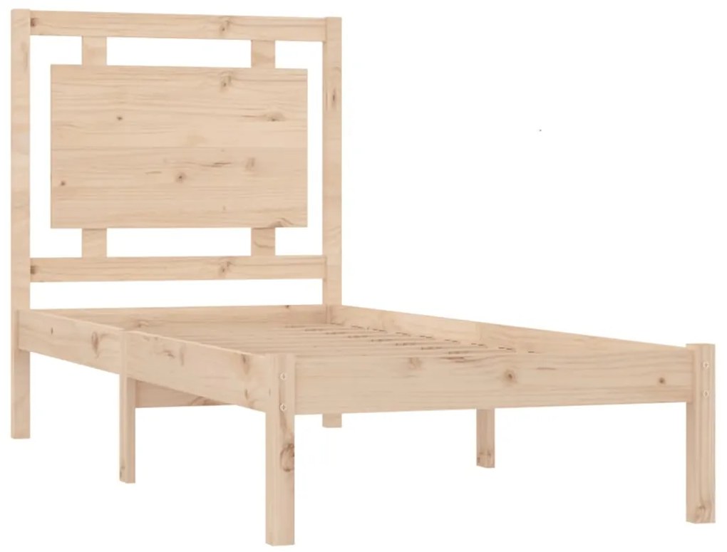 Estrutura cama pequena solteiro 75x190 cm madeira maciça