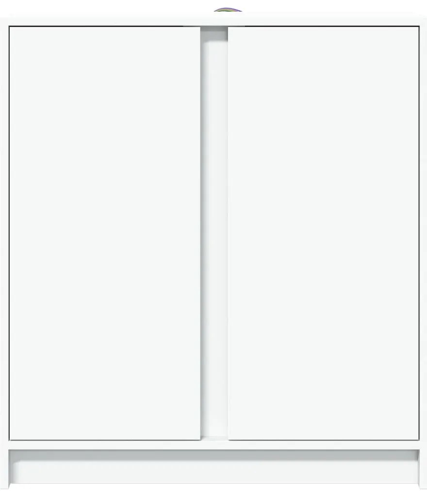 Aparador c/ luzes LED 77x34x85 cm derivados de madeira branco