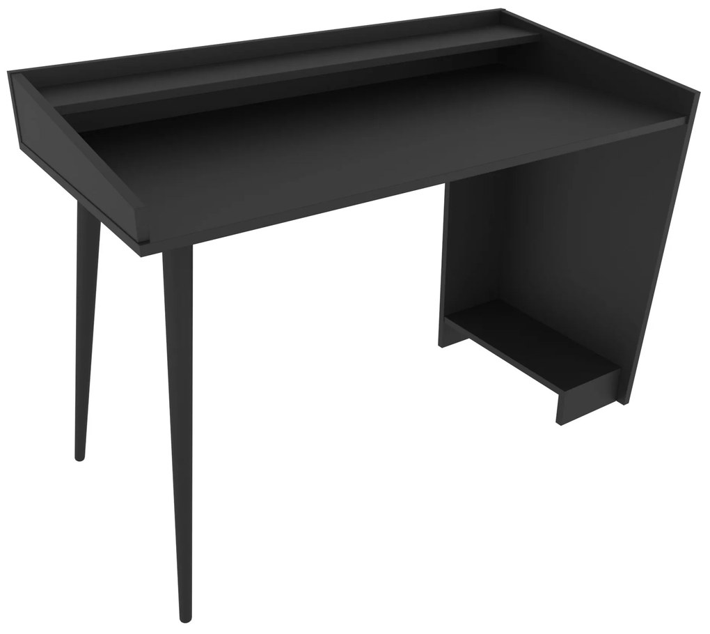 Secretária de Estudo Vanessa - Preto - 121,8cm x 59cm x 88,3cm