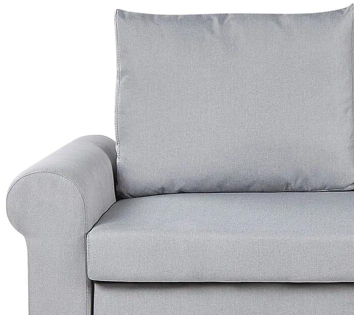 Sofá-cama de 2 lugares em tecido cinzento claro SILDA  Beliani