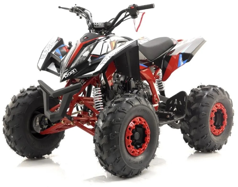 MINI MOTO 4 GASOLINA PARA CRIANÇAS velocidade até 45Km/h Roan 125cc semiautomático Falcon RN-1-2-3 R8 AZUL