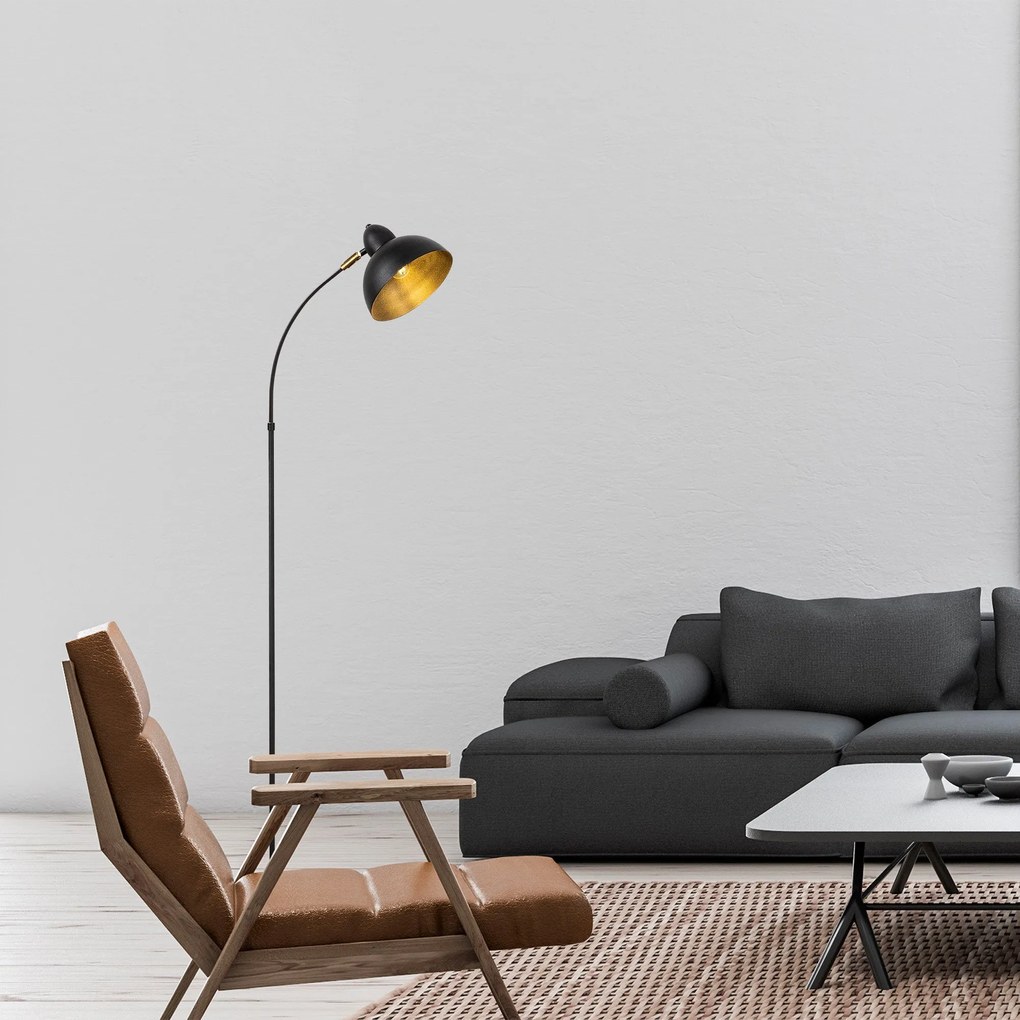Candeeiro de Chão Varzan – Preto Antigo – 20 x 43 cm