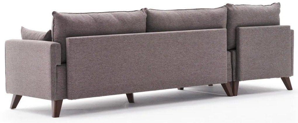 Sofá de Canto Bella – Castanho – 275x85x81 cm