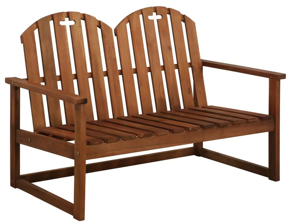 vidaXL Banco de jardim 110 cm madeira acácia maciça