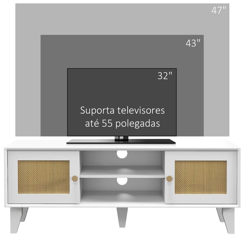 HOMCOM Móvel de TV Móvel de Sala de Estar para Televisores de até 55 P