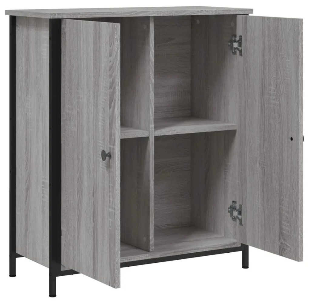 Aparador 70x30x80 cm derivados de madeira cinzento sonoma