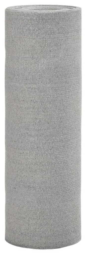 vidaXL Rede ocultação p/ privacidade PEAD 75 g/m² 1,8x10m cinza-claro