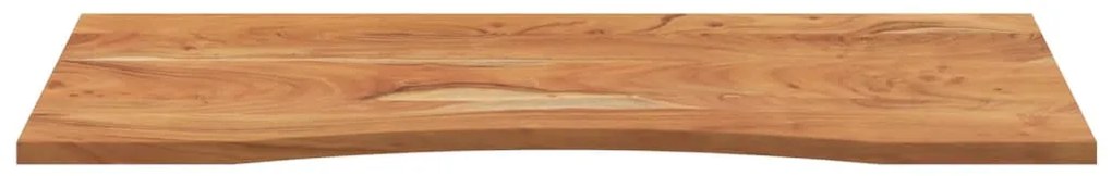 Tampo de secretária retangular 110x50x2,5 cm acácia maciça
