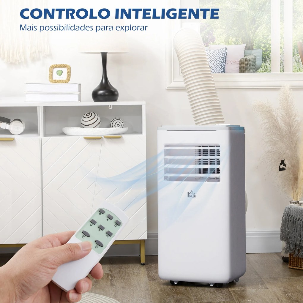 HOMCOM Ar Condicionado Portátil 9000BTU 1010W Refrigerador Ventoinha D