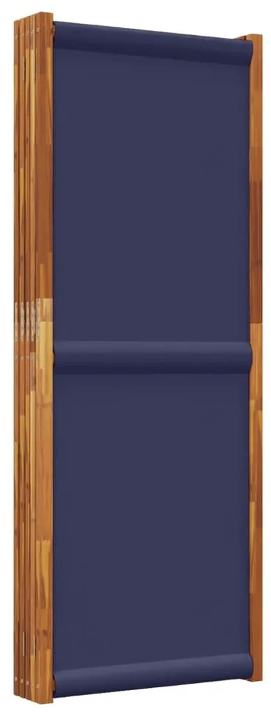 Divisória/biombo com 5 painéis 350x180 cm azul escuro