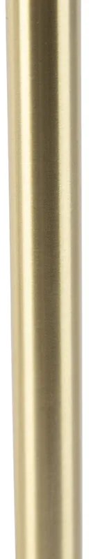 Candeeiro de mesa clássico em latão com cúpula preta 32 cm - Simplo