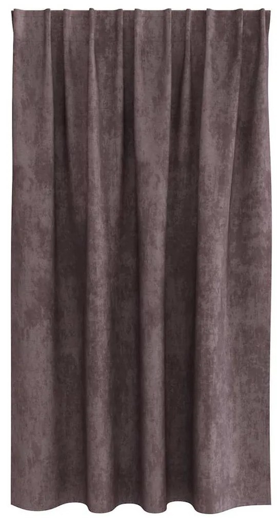 Cortinas de Veludo - 2 Peças com Ilhós Castanho 140x140 cm