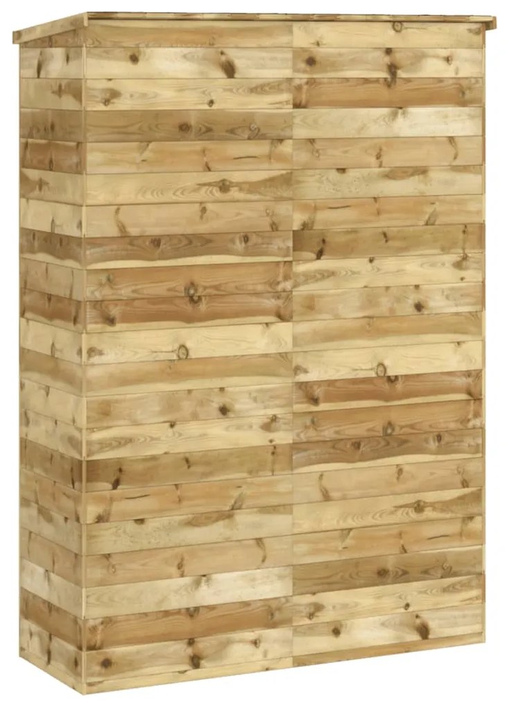 Abrigo p/ ferramentas de jardim 123x45x171 cm pinho impregnado