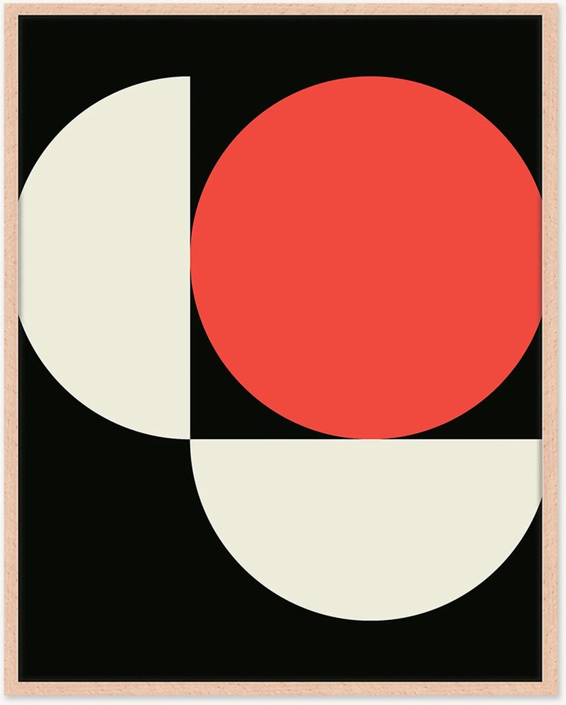 Impressão digital emoldurada Bauhaus Inspiration