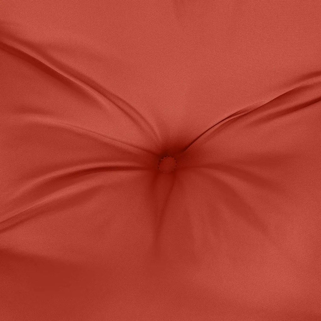 Almofadões cadeiras altas 6 pcs mesclado tecido vermelho