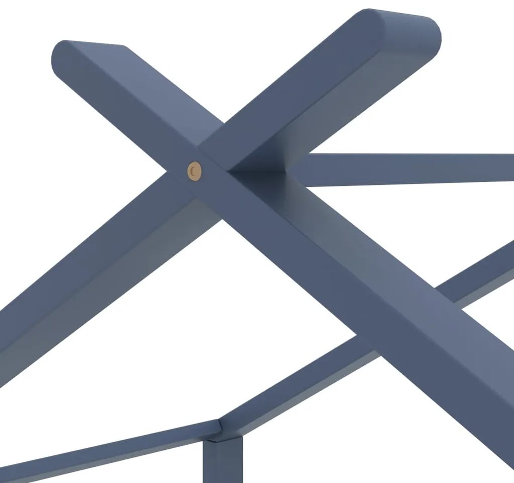 Estrutura de cama para crianças 80x160 cm pinho maciço cinza