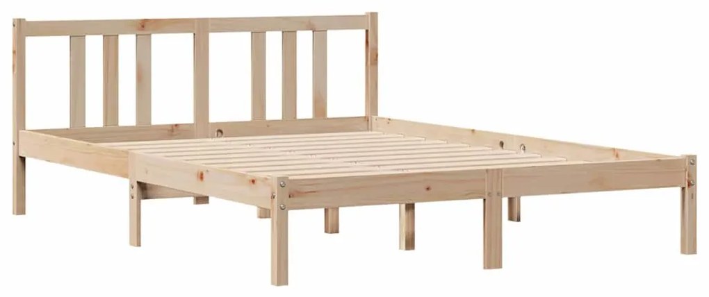 Cama sem colchão 120x200 cm madeira de pinho maciça