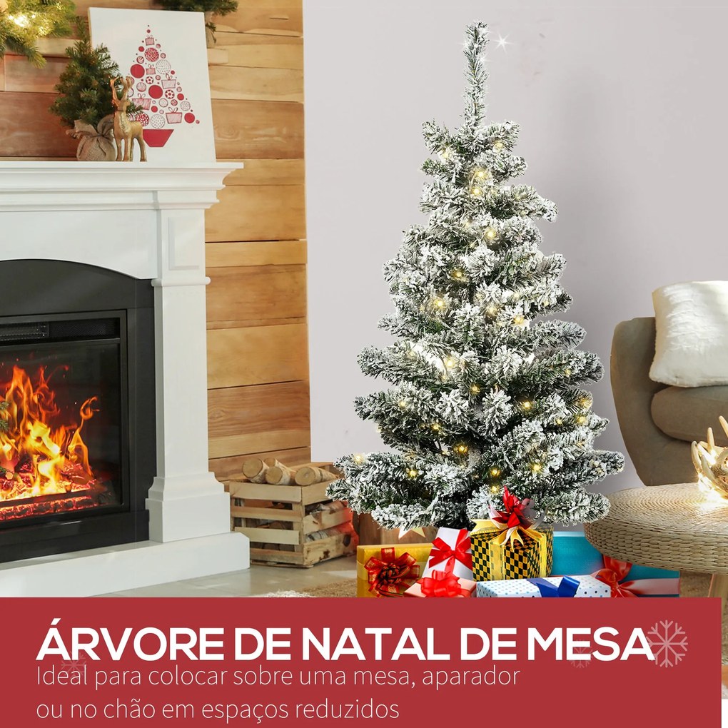 Árvore de Natal Pequena Artificial Ø40x90cm com Luzes LED 116 Ramas Va