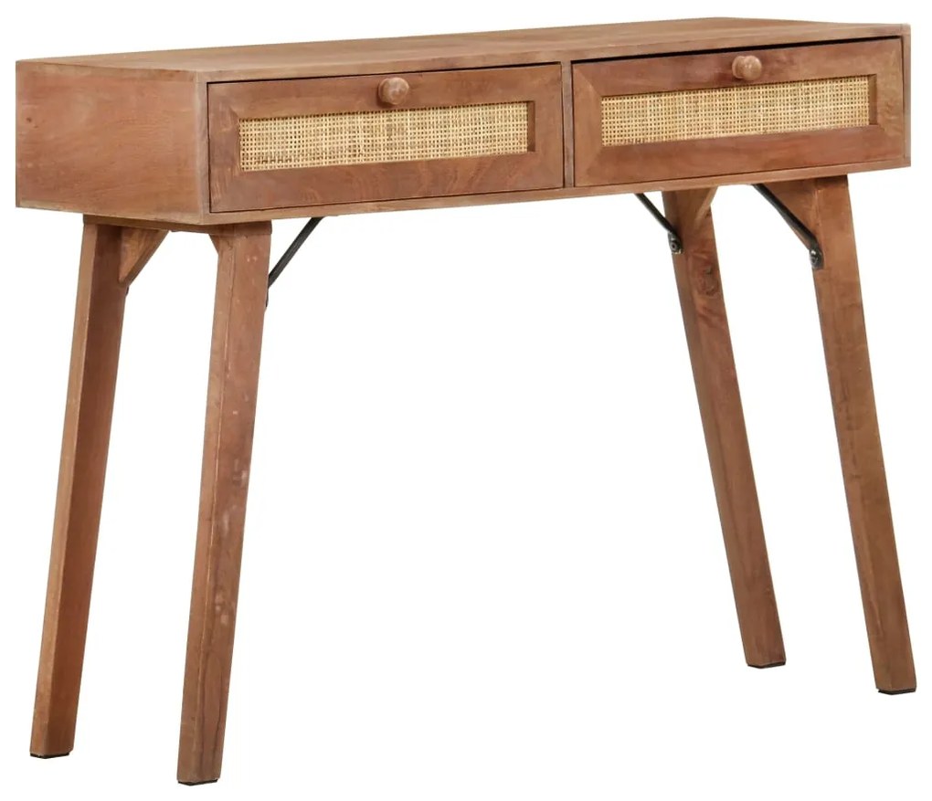Mesa consola 100x35x76 cm madeira de mangueira maciça