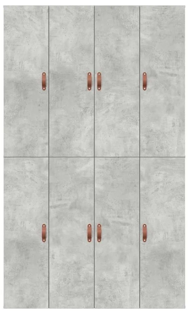 Cama com Armazenamento Cinza Concreto 120x200 cm