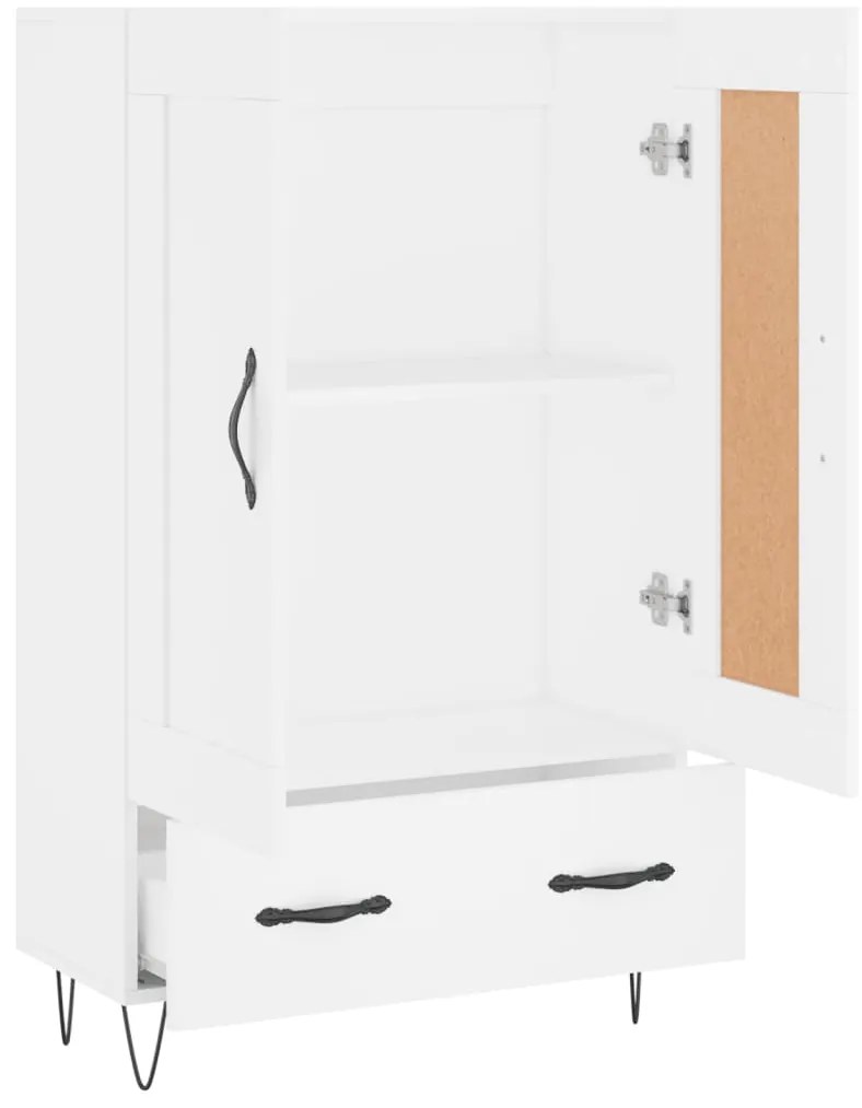 Aparador alto 69,5x31x115 cm derivados de madeira branco