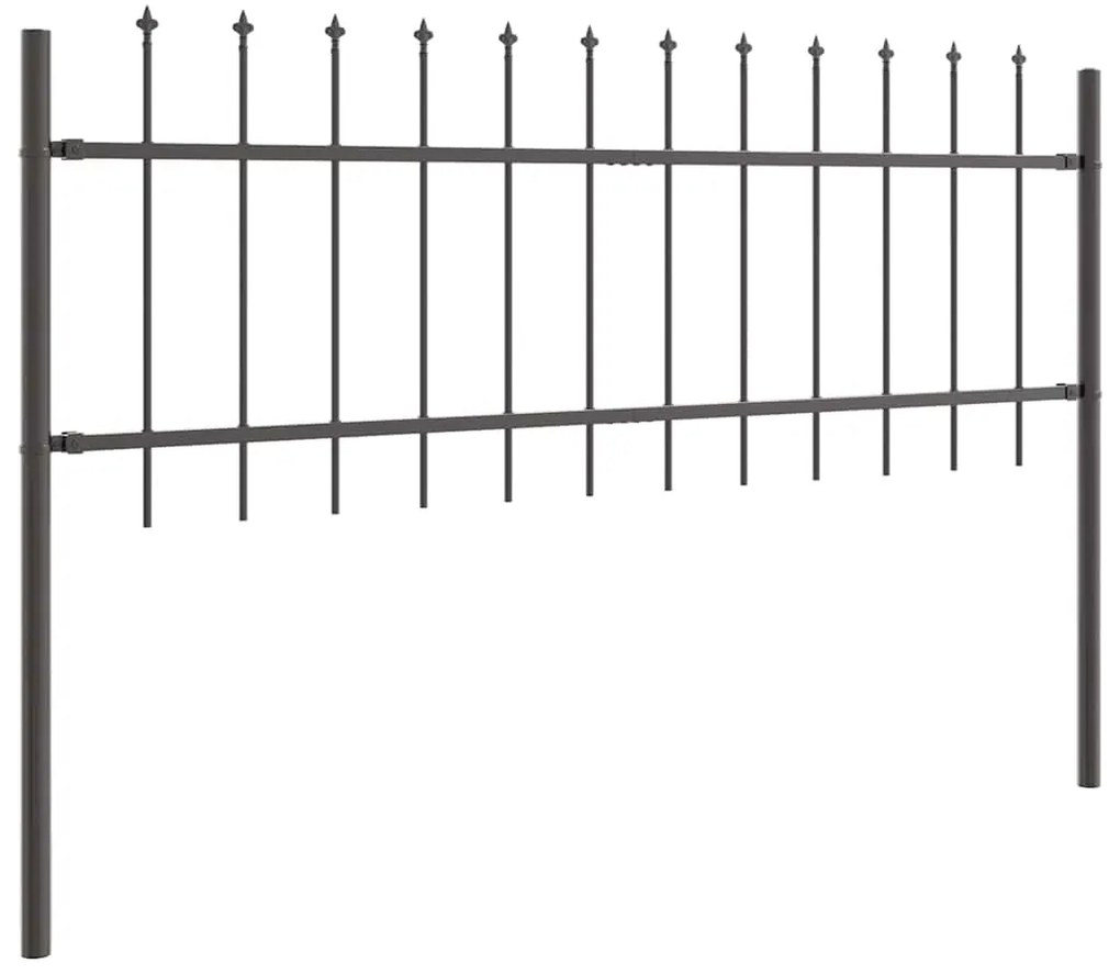 Cerca para Jardim Cinzeto 5.1 x 1 m Aço revestido a pó