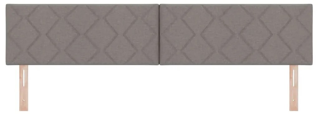 Cabeceira LED vidaXL Design Diamante Taupe 200 cm Tecido
