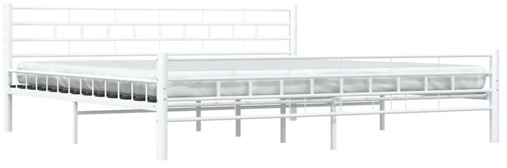 Estrutura de cama 200x200 cm metal branco