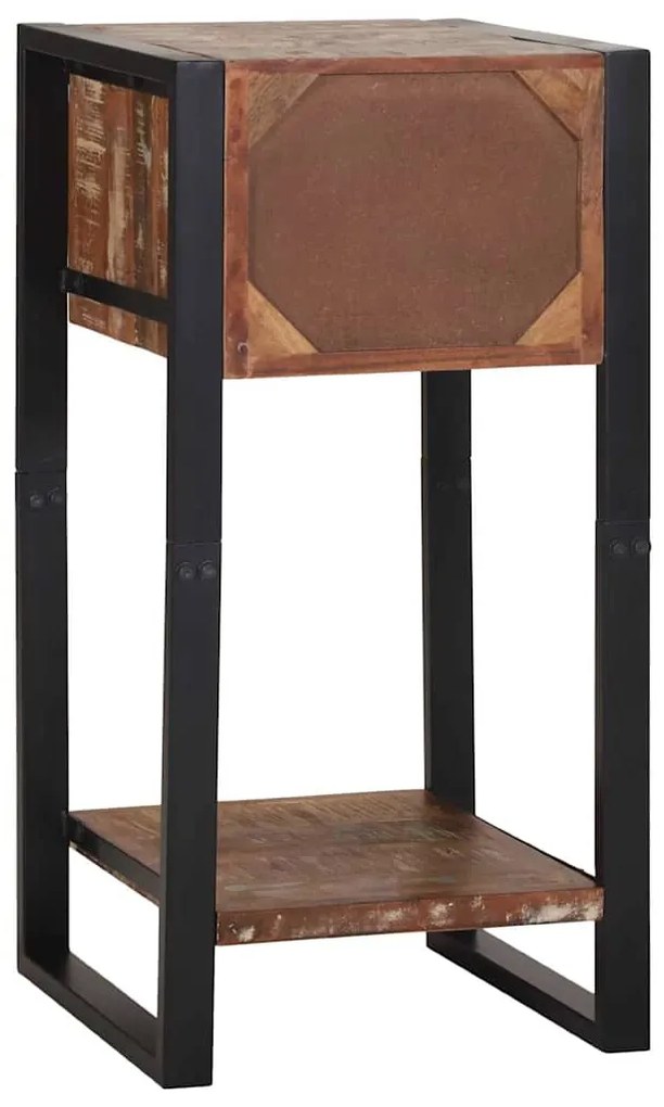 Suporte para Telefone Multicolorido 40x40x80 cm Madeira Recuperada Sól