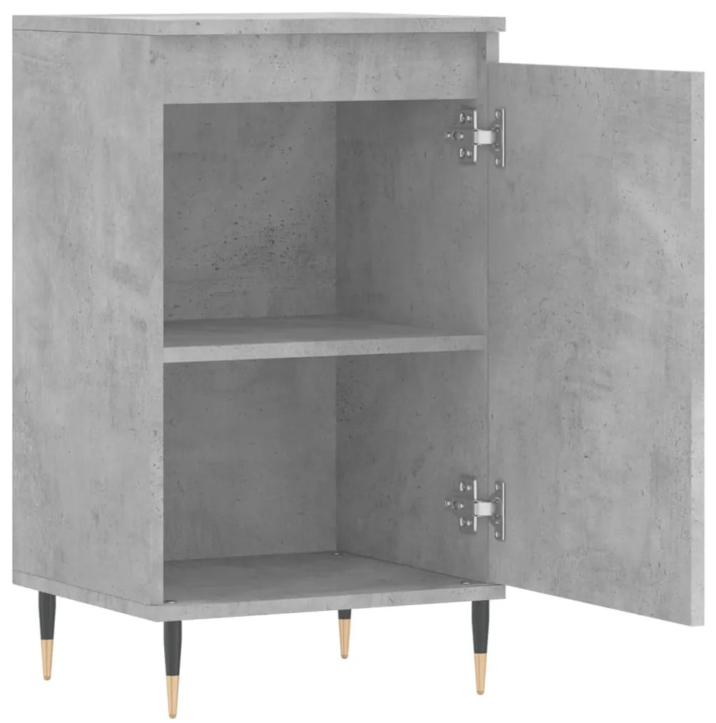 Aparadores 2 pcs 40x35x70 cm derivados de madeira cinza cimento