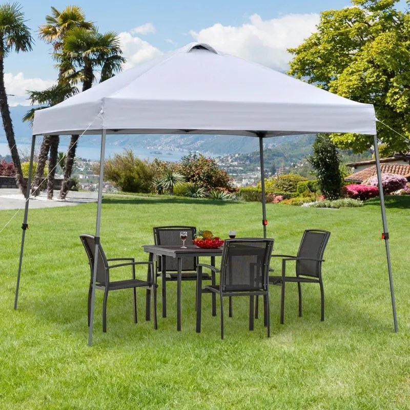 Tenda de Jardim Dobrável - Branco - 3x3m