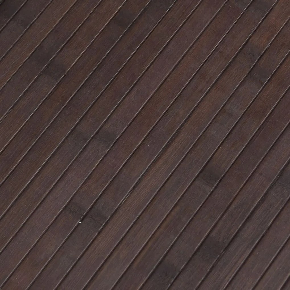 Divisória 165x800 cm bambu castanho-escuro