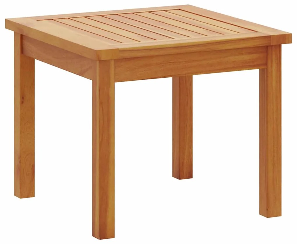 Conjunto de Bistro de Jardim 3 Peças com Almofadas em Madeira Sólida d