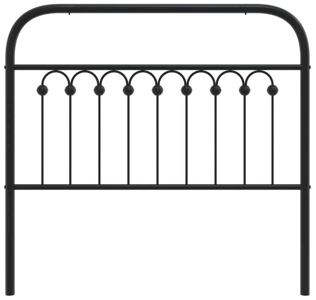 Cabeceira de cama 100 cm metal preto